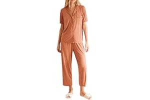 Women'secret Pijama Camisero Lunares Marrón Ecovero Pyjama para Mujer