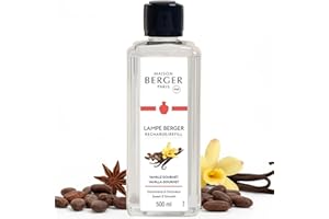 ‎MAISON BERGER Maison Berger – Nachfüllung Leckere Vanille 500 ml für Lampe Berger – 2-in-1 geruchsneutralisierendes Raumduft-Öl – Vanille, Kakao