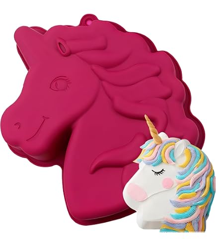 Stampo In Silicone A Forma Di Unicorno | Per Decorazioni Torte, Cioccolato E Pasta Di Zucchero | Riutilizzabile E Sicuro Per Alimenti