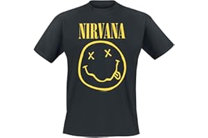 Live Nation Nirvana - Smiley - T-shirt - Col Ras Du Cou - Manches Courtes - Homme
