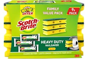 Scotch-Brite® Classic Nail Saver Scrub Sponge, 9 Sponges