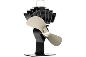 Ecofan UltrAir 810CABBX Heat Powered Wood Stove Fan, Gold, Bilingual