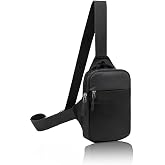 Av A Dos Unisex Black Waterproof Cross Strap Waist Shoulder Bag Chest Bodybag, Impertex Fabric, Cross Strap Bag, Chest C