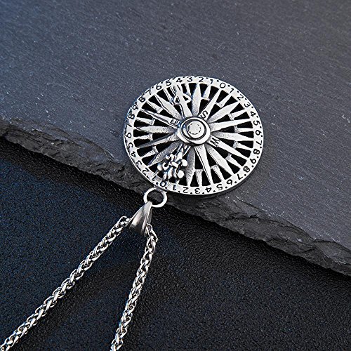 Aoligei-Europens-et-amricains-de-rock-chanteur-cheveux-styliste-Scout-fleur-rond-carte-pendentif-titane-collier-en-acier-pull-chane