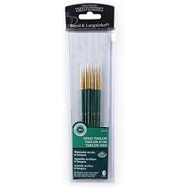 Royal & Langnickel 7-teiliges Pinsel-Set – Gold Taklon, Acrylgriff, Für Acryl- & Aquarellmalerei