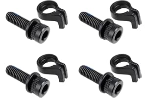 The Lord of the Tools 4 Juegos de Pernos de Fijación para Pinza de Bicicleta M6 X 18,7 Mm con Anillo de Retención Compatible con Shimano BR-S7000
