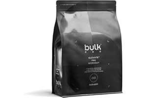 Bulk Elevate, Pre Workout Supplement Powder, Orange and Mango, 660 g, Packaging May Vary