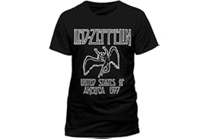 Live Nation LED Zeppelin - US 77 T-Shirt Homme (Lot de 1)