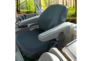 PETEX Funda de Asiento para Tractor de Tela Antracita, 1 Pieza, Apta para Grammer S42, S42/1, DS50
