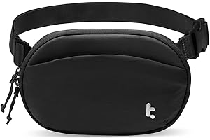 tomtoc Bumbags for Ladies Fashion Fanny Pack for Women Men Lightweight RFID Bum Bag Waist Mini Women Waist Pack with Adjustable Strap for Traveling Running Hiking Camping Cycling