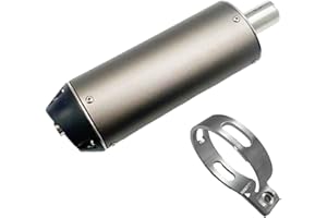 Flying Dream silencieux de moto 38mm / 28mm avec silencieux amovible pour 125CC 140cc 150cc 160cc Pit Earth bike ATV Quad motocross, noir (38mm)