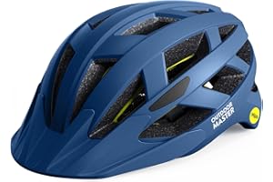 OutdoorMaster Gem Recreational MIPS Cycling Helmet - Two Removable Liners & Ventilation in Multi-Environment - Bike Helmet in Mountain, Motorway for Youth & Adult
