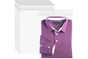 FINZOO A3 Clear Self-adhesive Bags,100 Packs Self Seal Cellophane Bags 12X16.5 Inches,Small OPP Cellophane Bags for Prints,Sweets,Cookies,Cards,Envelopes,Pictures