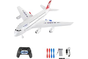 OpenRC – RC Avion Télécommandé Transport – Avion de Ligne Radiocommandé – Jouet Planeur Chasse Téléguidé Polystyrene Incassable Effet Lumière Cadeau Jouet Enfant Adulte Hélice Batterie Chargeur
