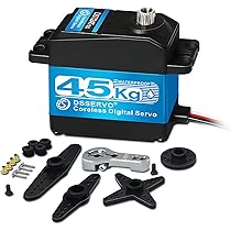 Miuzei Servo Digitale 45kg 270° In Metallo | Impermeabile IP66 Per Auto RC 1/8, 1/10, Robot, Aeroplani | 4,8V-8,4V