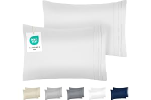Dreamzie Örngott 40x70 Set om 2 i Oeko-Tex Certified Borstad mikrofiber - Mjukt kuddfodral med broderade mönster