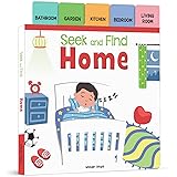 Seek And Find - Home : Early Learning Board Books With Tabs [Board book] Wonder House Books