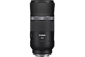 Canon Objetivo RF 600 mm F11 IS STM - Lente Teleobjetivo, Ideal para Detalles Lejanos, tamaño Compacto, Nítido y sin trpidación con estabilizador óptico 5 Pasos, Compatible con Sistema EOS R, Negro