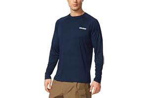 baleaf UV Shirt Herren Wasser UV-Schutz UPF 50+ Rashguard Sonnenschutz Langarm Shirt