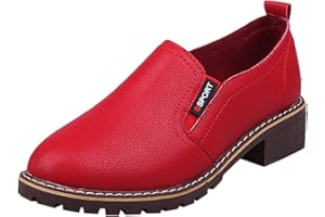 OBIQUZZ Mocasines para mujer, zapatos de piel, planos, cómodos, suelas suaves, mocasines, elegantes, zapatos de vestir, antideslizantes, de piel, zapatos informales, zapatos de verano para mujer