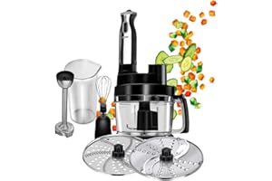 ‎MPM MPM - Komplette Küchenmaschine - Küchenmaschine mit Zubehör - Küchenroboter Schwarz - 800W