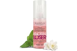 ‎JEAN & LEN Jean & Len Knotenlöser 2-Phasen Leave-In Pflegespray, für jeden Haartyp geeignet, entwirrt das Haar & verbessert die Kämmbarkeit, frischer Duft, Detangling, ohne Silikone & Parabene, vegan, 100 ml