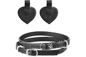 JK Home 2 cinghie di scarpa rimovibili per scarpe con tacco alto flangia con fibbia