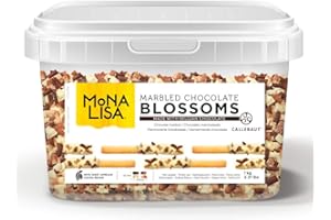 SEPHRA Mona Lisa Blossoms by Callebaut (Marbled Chocolate, 1kg Tub) – Belgian Chocolate Curls/Shavings for Decorating and Topping Cakes, Cupcakes, Gateaux, Desserts, Waffles, Crepes, etc