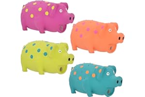Multipet Globlet Pig Juguete para Perros de látex con Lunares de 22.86 cm