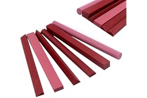 CBRIGHT Set di pietre per affilare, kit di 6 pezzi 3000# Ruby Whetstone Piccola pietra fine, varietà di forme [Lunghezza: 100mm (3.94Inch)]