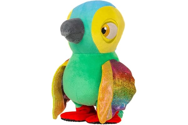 La ferme de zenón peluche lorito Pepe interactif multicolore - Bandai Spain 80020 - version espagnole