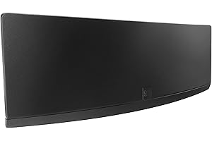 One For All Amplified Indoor Digital TV Aerial, 5G-Filter - Ready to receive Freeview and Analogue TV Signals within a range of 15 miles, Curved HDTV Antenna – UHF/VHF - Black - SV9430