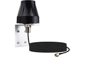 YILIANDUO Antenne WiFi Camerai Exterieur 2.4GHz 5.8GHz Bibande Omnidirectionnelle 3M RG174 RP-SMA Mâle Câble Montage Mural pour Caméra IP de Sécurité Amplificateur Routeur WiFi Vidéosurveillance