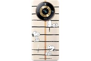 LA CASA DE LAS CARCASAS Custodia compatibile con Realme 11 Pro Plus Ufficiale Peanuts Snoopy Stripes per proteggere il tuo cellulare. Custodia in silicone trasparente flessibile con licenza ufficiale Snoopy