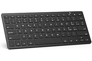 OMOTON Tastiera Bluetooth per Android, Compatibile con Samsung o Huawei Tablet e i Smartphone Android, Layout Italiano, Leggera e Sottile, Nera