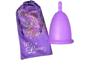 MELUNA Me Luna Coupe menstruelle Classic, manche, Violet, Taille S