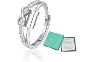 VILITI Fidget Rings For Anxiety Women,Adjustable with Spinner Ring,Thumb Twist Hope Ring,Can Relief Stress Calmi Mood Adhd Aids,for Womens Teen Girls Daughter Mother Ladies Kids Unusual Hug Gifts Jewellery