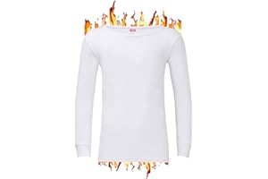 ZRWASKA® Mens Thermal Underwear Vests Long Sleeve Tops, Thermal T-Shirt Short Sleeve Warm Underlayer Winter Thermals Base Layer Clothing Men Vest Top Size S-XXL