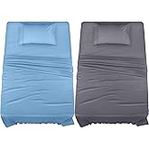 AEE&reg; 2 Piece Single Cotton Elastic Sheet And Pillowcase Set Duvet Cover Set (Mixed Color)