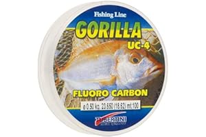 Tubertini Gorilla UC-4 Fluorocarbon 0,20 mm – 100 m, Ligne de Peche
