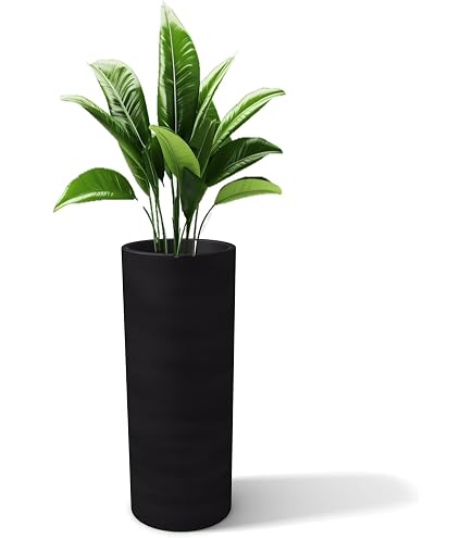 Kloris Hoher Pflanzkbel Barock 90 Graphit Polyethylen Durchmesser 35 cm  Hhe 90 cm Tiefe Fach 30 cm Made in Italy: Amazon.de: Garten