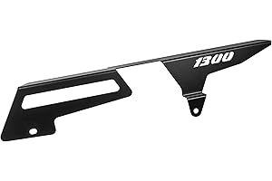 HOMRY Compatible with: Yamaha XJR 1300 Year of Manufacture 1999-16 Chain Guard Chain Shield Logo Black IBEX