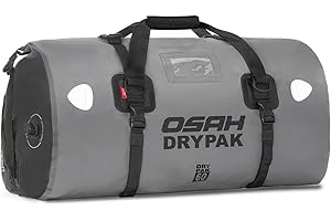 IRON JIA'S Motorbike PVC Waterproof Reflective Tail Bag Motorcycle Saddle Luggage Outdoor Accessories (60L(Gray))