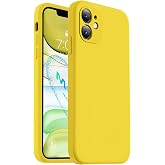 CONSTRAIN - Iphone 11 ile Uyumlu Telefon Kılıfı - Iphone 12 G&ouml;r&uuml;n&uuml;ml&uuml; K&ouml;şeli Tasarım, İ&ccedil;i Kadife Lansman Kılıf -Sarı