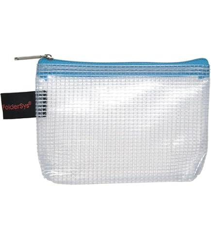Lot De 10 Pochette Transparente A5 Avec Fermeture Velcro - Incolore Mat