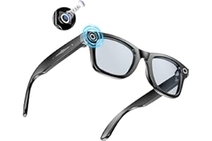 Mingtawn AI Smart Glesses mit 4K-HD-Kamera, BT-Anruf, 800W-Anti-Verwacklungs-Kamera-Brille mit Videoaufzeichnung, Dual-Mikrofon, Simultanübersetzung/GPT-Objektidentifizierung, 270-mAh-Smart Glesses