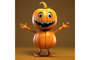 PEIFOON Festliche Halloween Tischdeko: Lächelnder Kürbis als Bezaubernde Esszimmer- oder Küchenverschönerung