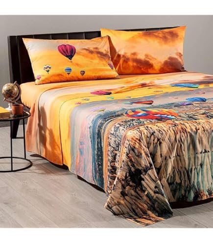 BIANCHERIAWEB - Completo Lenzuola In 100% Cotone Made Italy Moderno Disegno Ginko Piazza E Mezza BIANCHERIAWEB - Completo Lenzuola In 100% Cotone Made Italy Moderno Disegno Ginko Piazza E Mezza