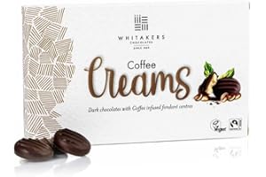MYSTIC MOMENTS Whitakers Chocolate Dark Chocolate Coffee Creams 150g – 15 Pieces
