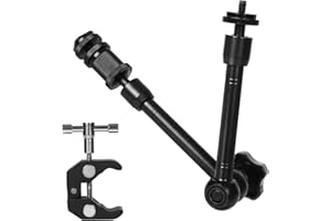Sequpr 11 inch Magic Arm with Super Clamp Camera Mount für Camera LCD Monitor Flash LED Licht